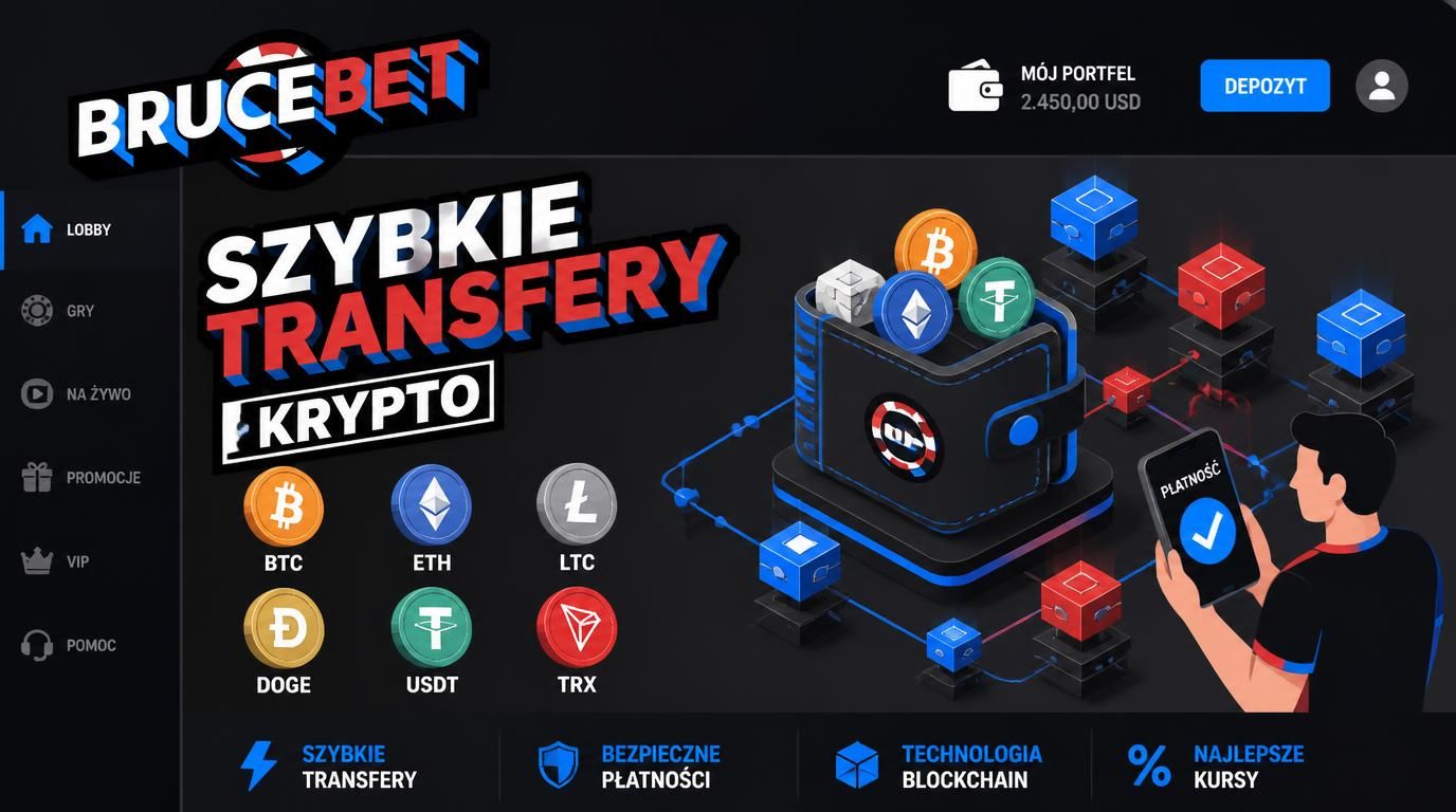 Kryptowaluty akceptowane i szybkie transfery